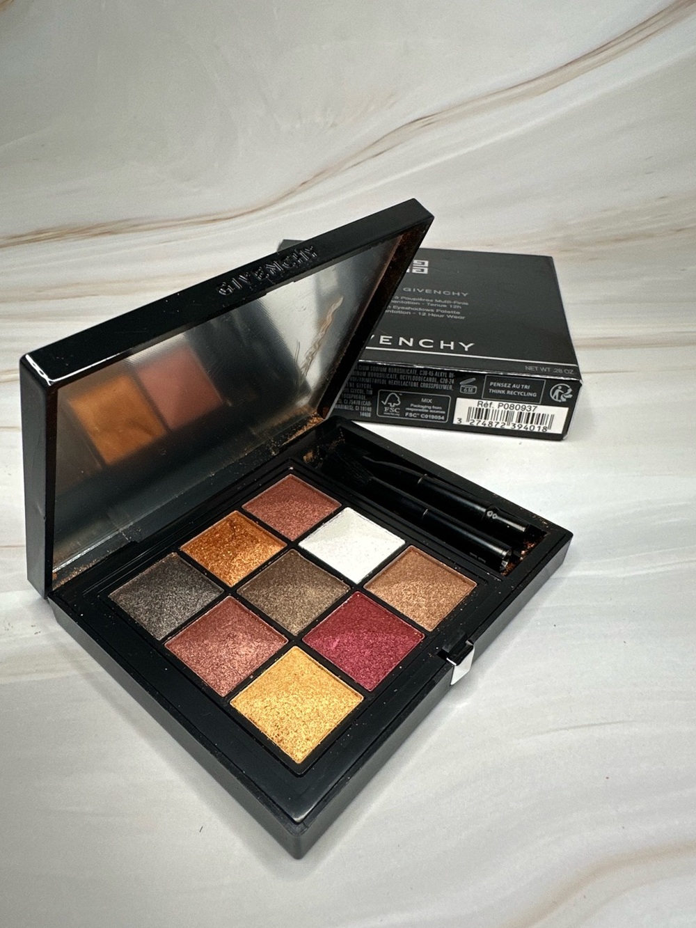 Givenchy Le 9 De Givenchy Eyeshadow Palette 9.05 New In Box Damaged Shade